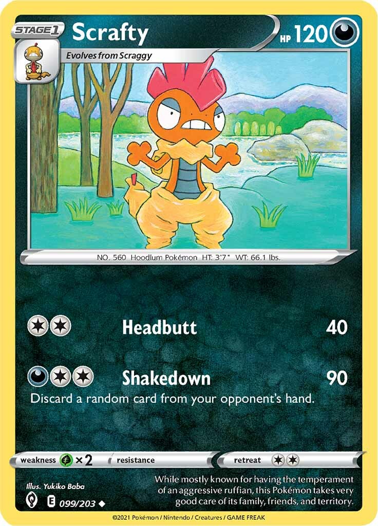 Scrafty (099/203) [Sword & Shield: Evolving Skies] | Odin's Place