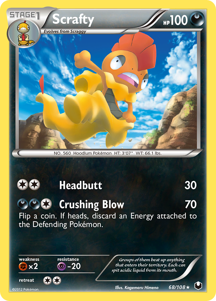Scrafty (68/108) [Black & White: Dark Explorers] | Odin's Place