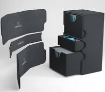 Gamegenic Stronghold 200+ Card Convertible Deck Box: Black | Odin's Place