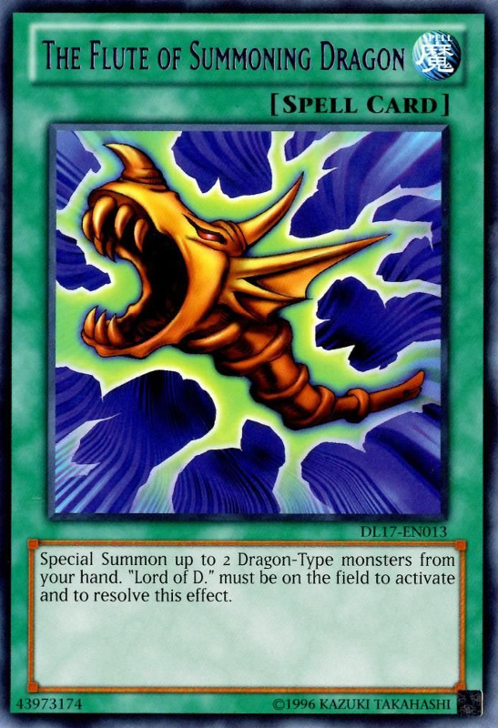 The Flute of Summoning Dragon (Purple) [DL17-EN013] Rare | Odin's Place