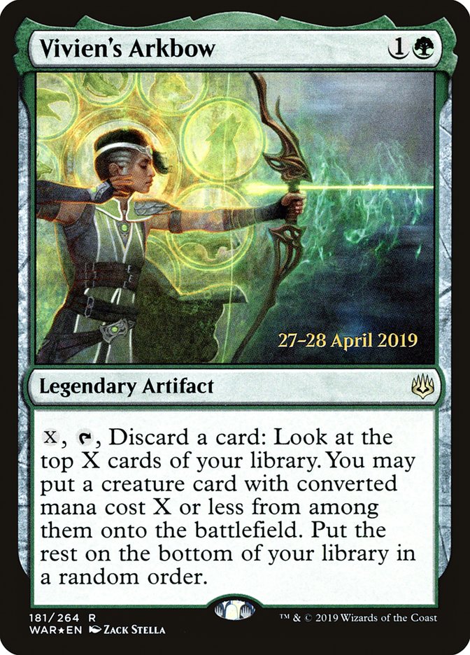 Vivien's Arkbow (181) [War of the Spark Prerelease Promos] | Odin's Place