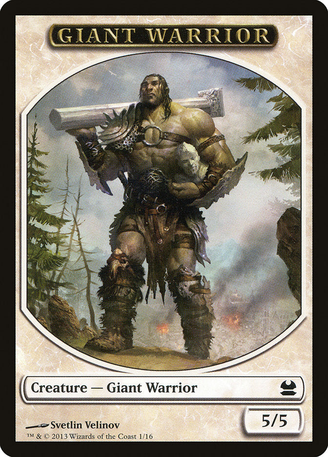 Giant Warrior Token (1) [Modern Masters Tokens] | Odin's Place