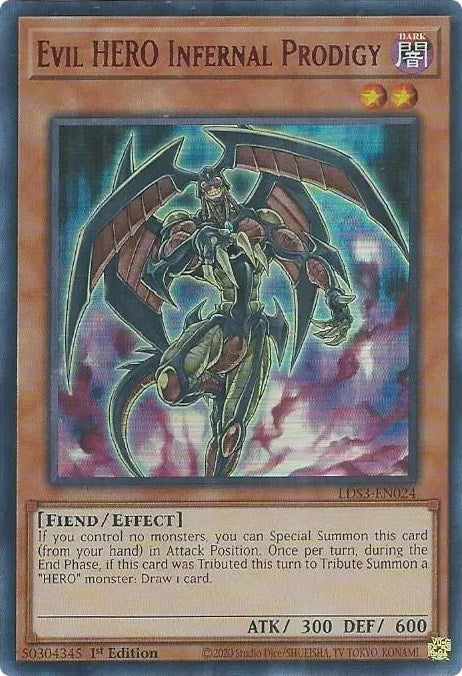 Evil HERO Infernal Prodigy (Red) [LDS3-EN024] Ultra Rare | Odin's Place
