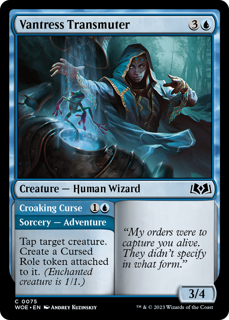 Vantress Transmuter // Croaking Curse [Wilds of Eldraine] | Odin's Place