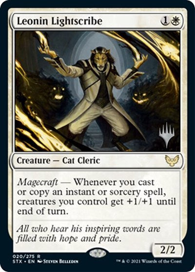 Leonin Lightscribe (Promo Pack) [Strixhaven: School of Mages Promos] | Odin's Place