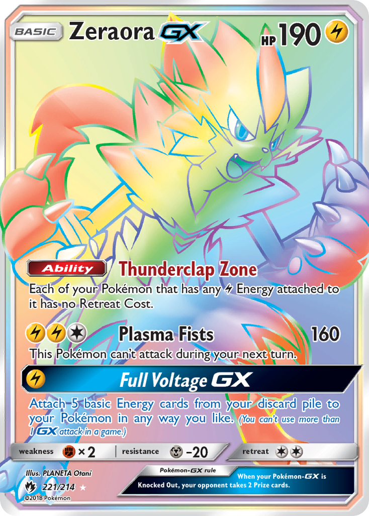 Zeraora GX (221/214) [Sun & Moon: Lost Thunder] | Odin's Place