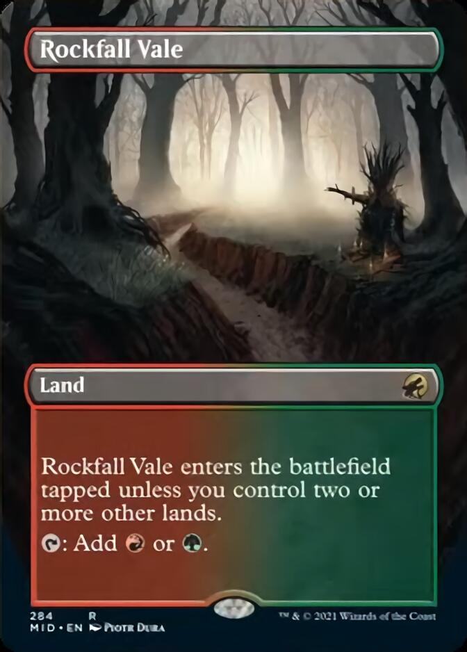 Rockfall Vale (Borderless Alternate Art) [Innistrad: Midnight Hunt] | Odin's Place