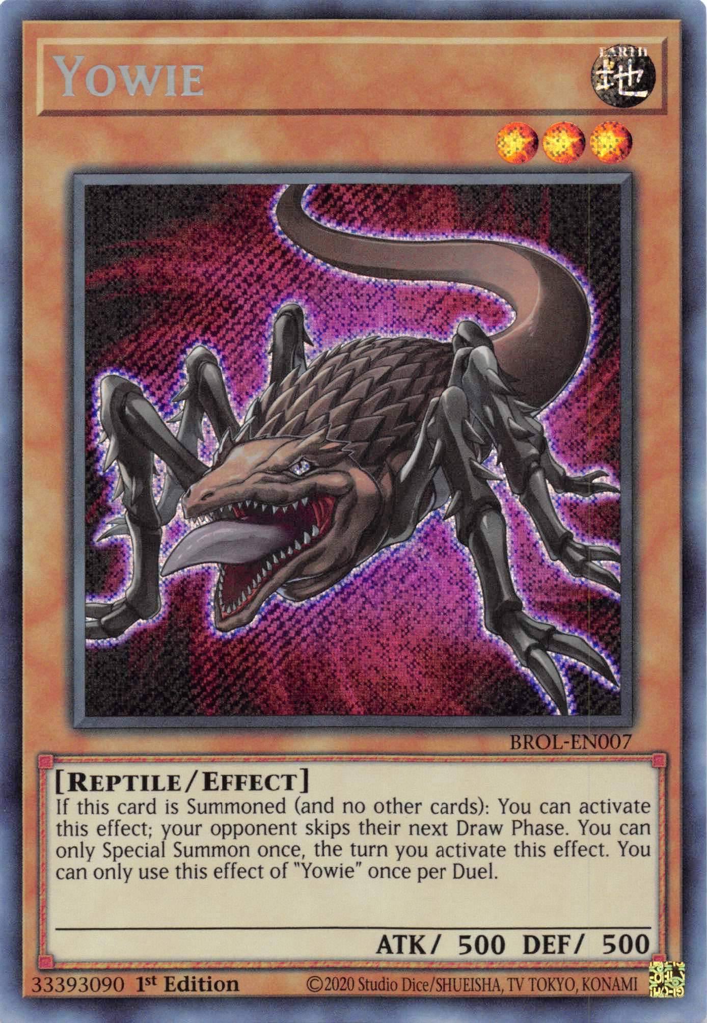 Yowie [BROL-EN007] Secret Rare | Odin's Place