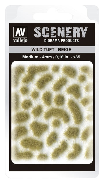 Vallejo Scenery: Wild Tuft - Beige (4mm) | Odin's Place