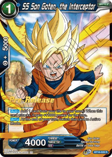 SS Son Goten, the Interceptor (BT16-028) [Realm of the Gods Prerelease Promos] | Odin's Place