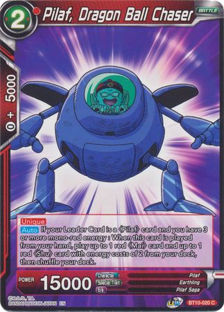 Pilaf, Dragon Ball Chaser (BT10-020) [Rise of the Unison Warrior] | Odin's Place