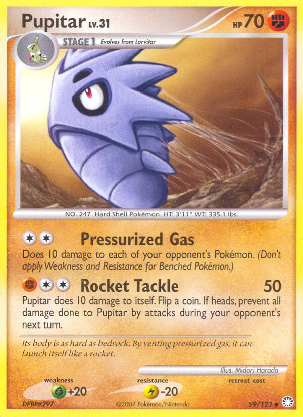 Pupitar (59/123) [Diamond & Pearl: Mysterious Treasures] | Odin's Place