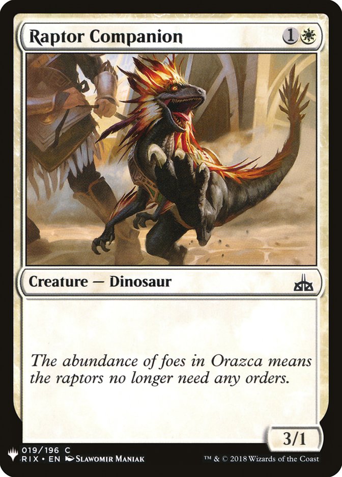 Raptor Companion [Mystery Booster] | Odin's Place