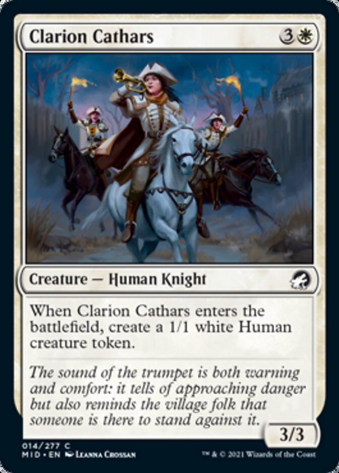 Clarion Cathars [Innistrad: Midnight Hunt] | Odin's Place