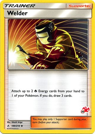 Welder (189/214) (Charizard Stamp #25) [Battle Academy 2020] | Odin's Place