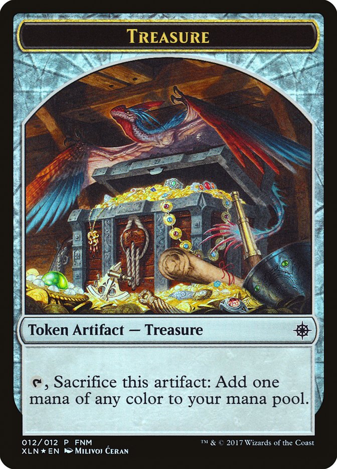 Pirate // Treasure Double-Sided Token [Friday Night Magic 2017] | Odin's Place