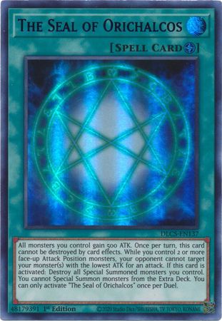 The Seal of Orichalcos (Blue) [DLCS-EN137] Ultra Rare | Odin's Place