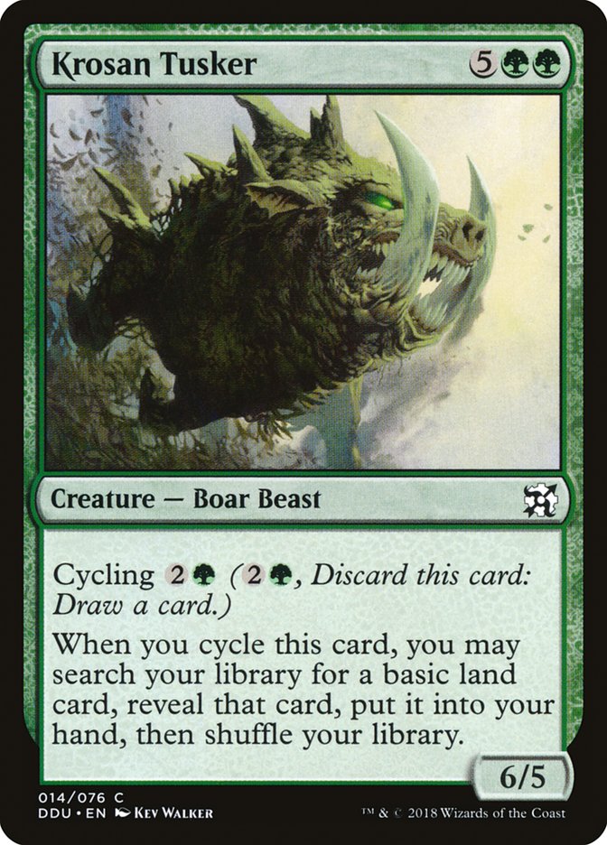 Krosan Tusker (14) [Duel Decks: Elves vs. Inventors] | Odin's Place