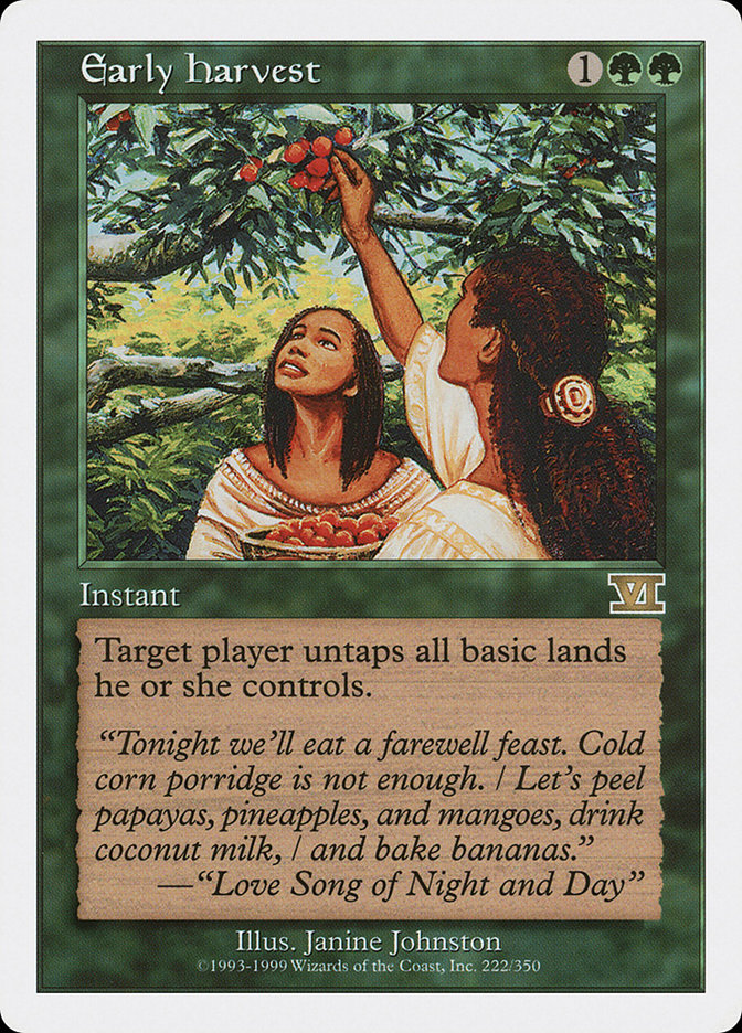 Early Harvest (222) [Classic Sixth Edition] | Odin's Place