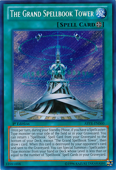 The Grand Spellbook Tower [ABYR-EN060] Secret Rare | Odin's Place