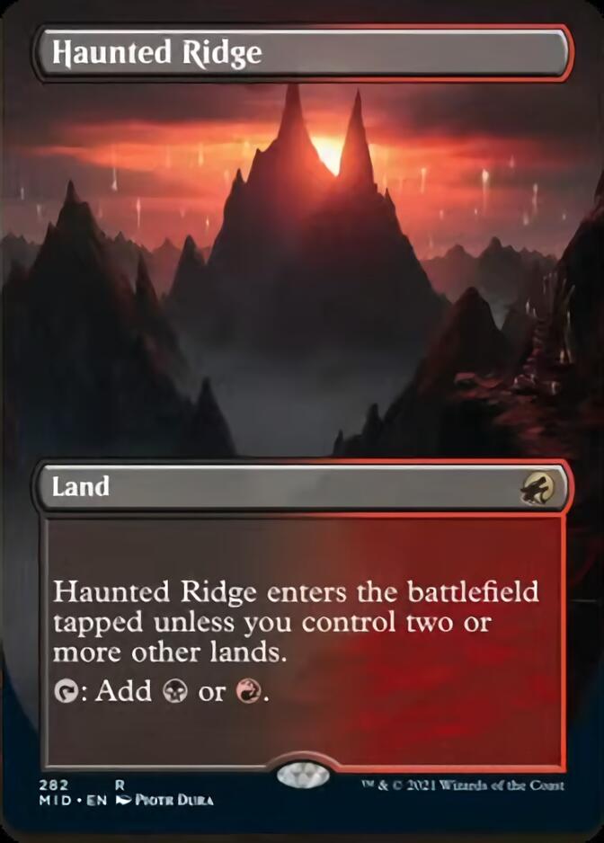 Haunted Ridge (Borderless Alternate Art) [Innistrad: Midnight Hunt] | Odin's Place