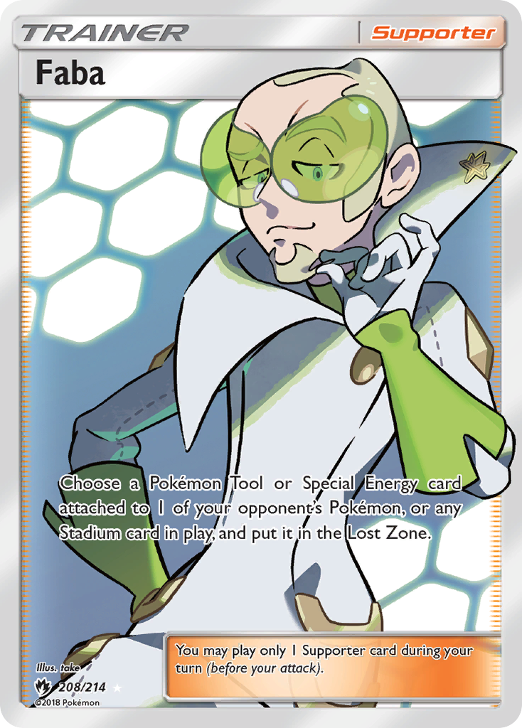 Faba (208/214) [Sun & Moon: Lost Thunder] | Odin's Place