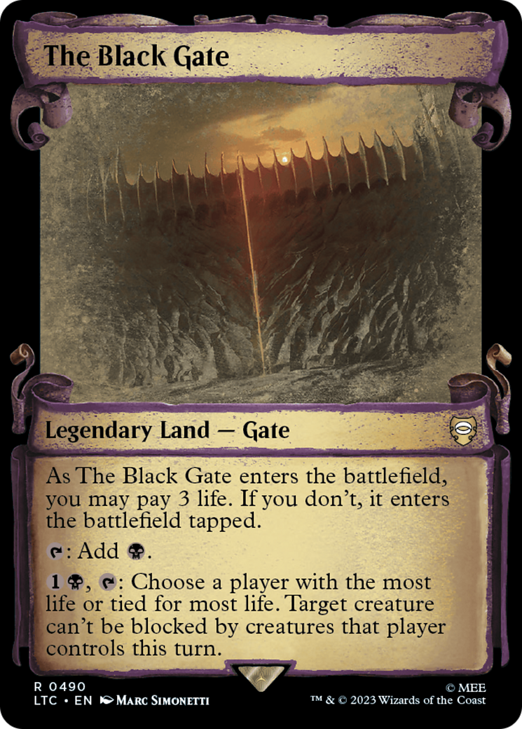 The Black Gate [The Lord of the Rings: Tales of Middle-Earth Commander Showcase Scrolls] | Odin's Place