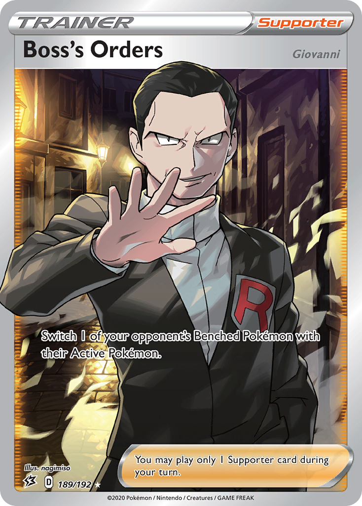 Boss's Orders (189/192) (Giovanni) [Sword & Shield: Rebel Clash] | Odin's Place