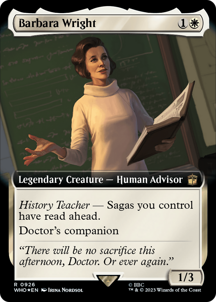 Barbara Wright (Extended Art) (Surge Foil) [Doctor Who] | Odin's Place
