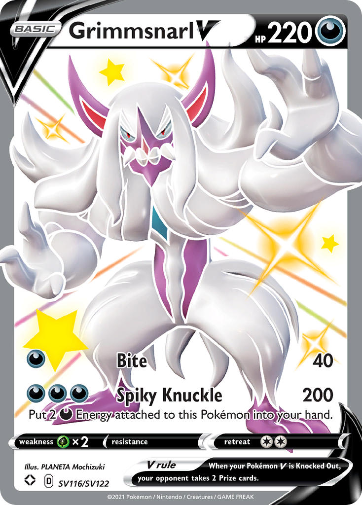 Grimmsnarl V (SV116/SV122) [Sword & Shield: Shining Fates] | Odin's Place