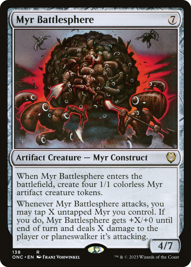 Myr Battlesphere [Phyrexia: All Will Be One Commander] | Odin's Place