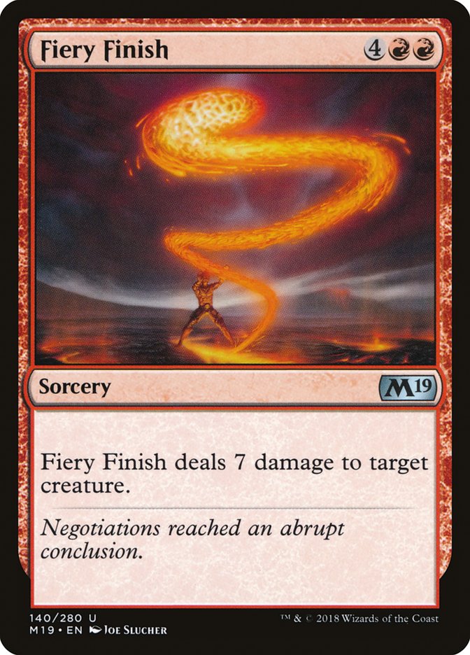 Fiery Finish (140) [Core Set 2019] | Odin's Place