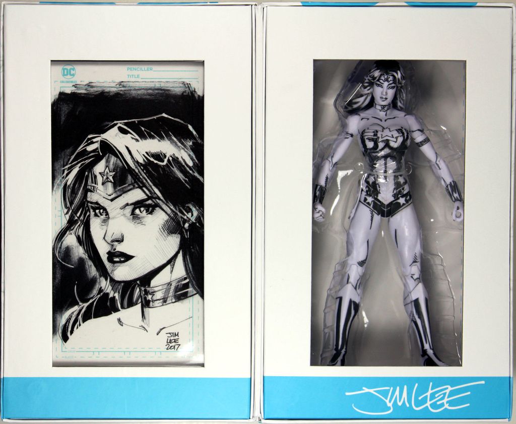 DC BlueLine Figure Trio Jim Lee Signed | Odin's Place