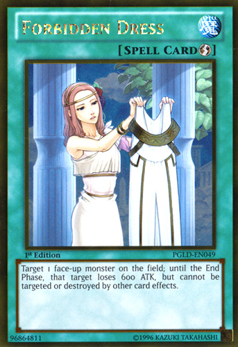 Forbidden Dress [PGLD-EN049] Gold Rare | Odin's Place