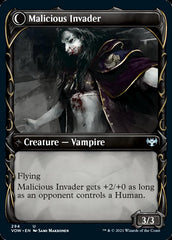 Innocent Traveler // Malicious Invader (Showcase Fang Frame) [Innistrad: Crimson Vow] | Odin's Place