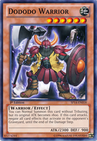 Dododo Warrior [SP14-EN018] Common | Odin's Place