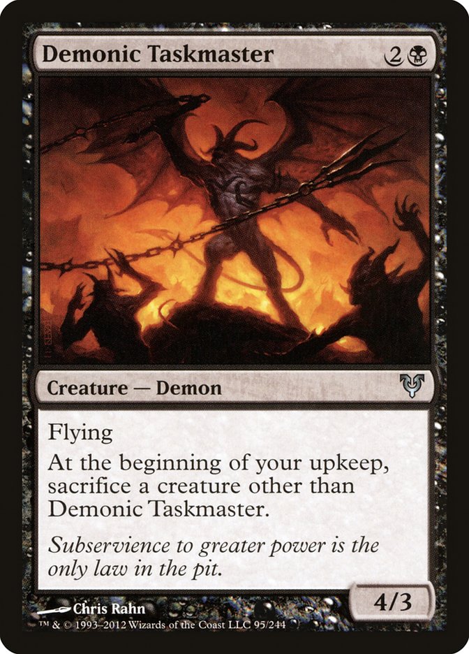 Demonic Taskmaster (95) [Avacyn Restored] | Odin's Place