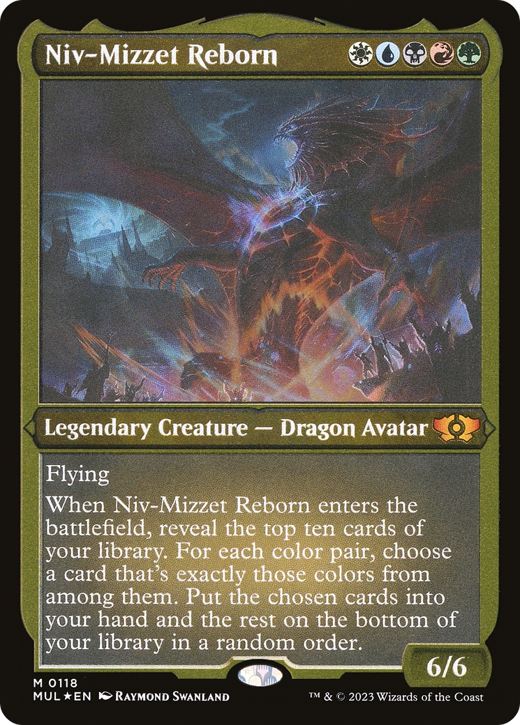 Niv-Mizzet Reborn (Foil Etched) [Multiverse Legends] | Odin's Place