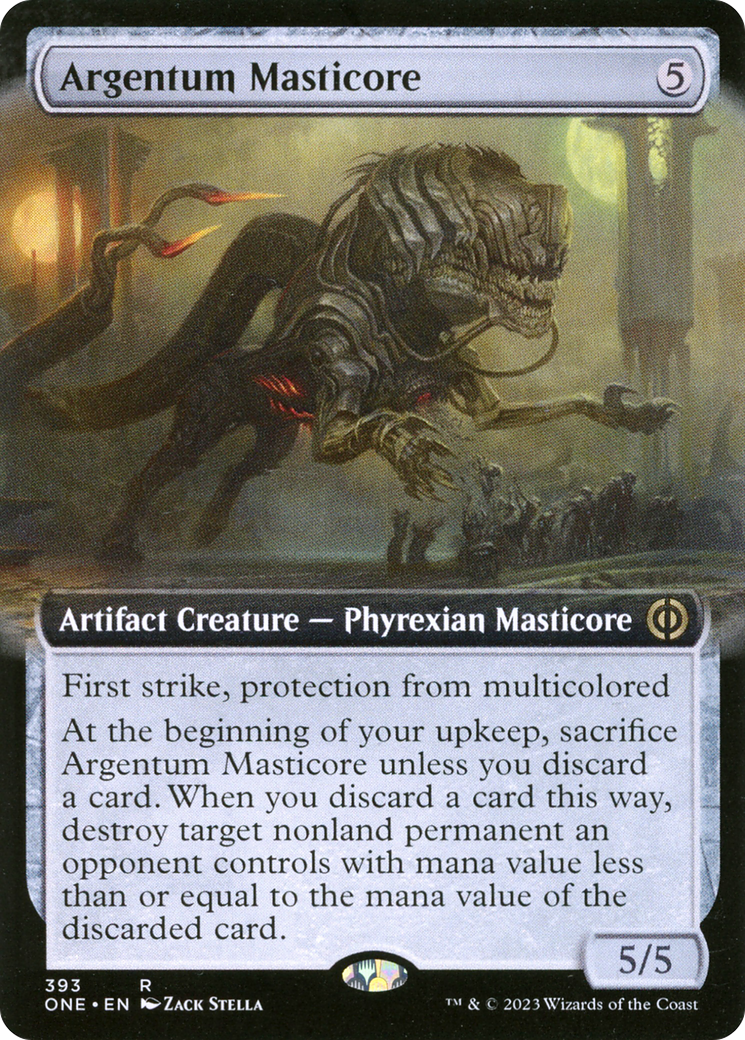Argentum Masticore (Extended Art) [Phyrexia: All Will Be One] | Odin's Place