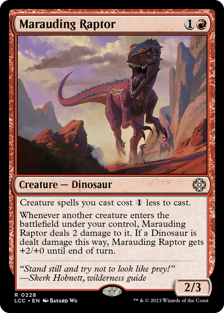 Marauding Raptor [The Lost Caverns of Ixalan Commander] | Odin's Place