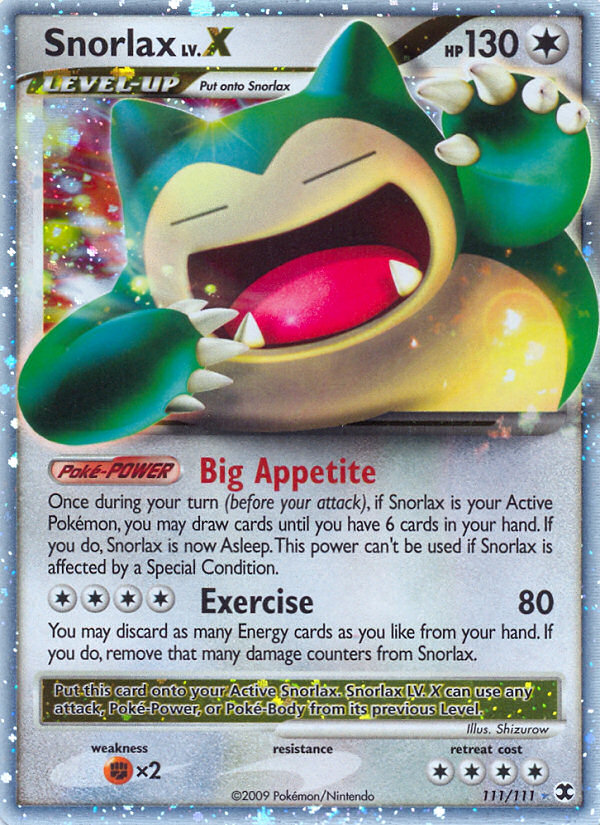 Snorlax LV.X (111/111) [Platinum: Rising Rivals] | Odin's Place