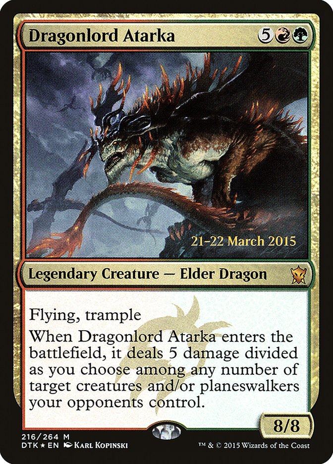 Dragonlord Atarka (216) [Dragons of Tarkir Prerelease Promos] | Odin's Place