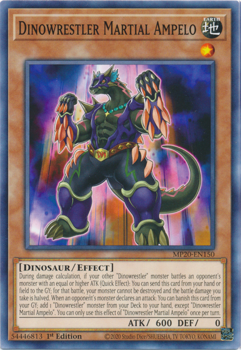 Dinowrestler Martial Ampelo [MP20-EN150] Common | Odin's Place