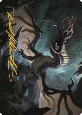 Brainstealer Dragon Art Card (Gold-Stamped Signature) [Commander Legends: Battle for Baldur's Gate Art Series] | Odin's Place