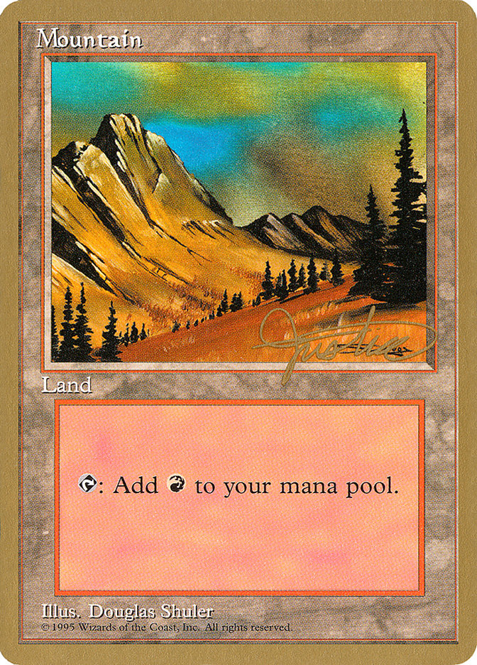 Mountain (mj375) (Mark Justice) [Pro Tour Collector Set] | Odin's Place