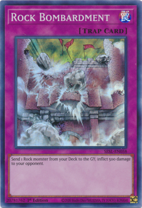 Rock Bombardment [SESL-EN058] Super Rare | Odin's Place