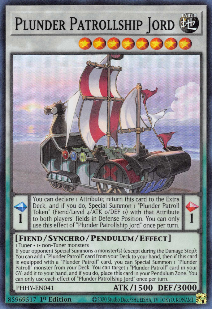 Plunder Patrollship Jord [PHHY-EN041] Super Rare | Odin's Place
