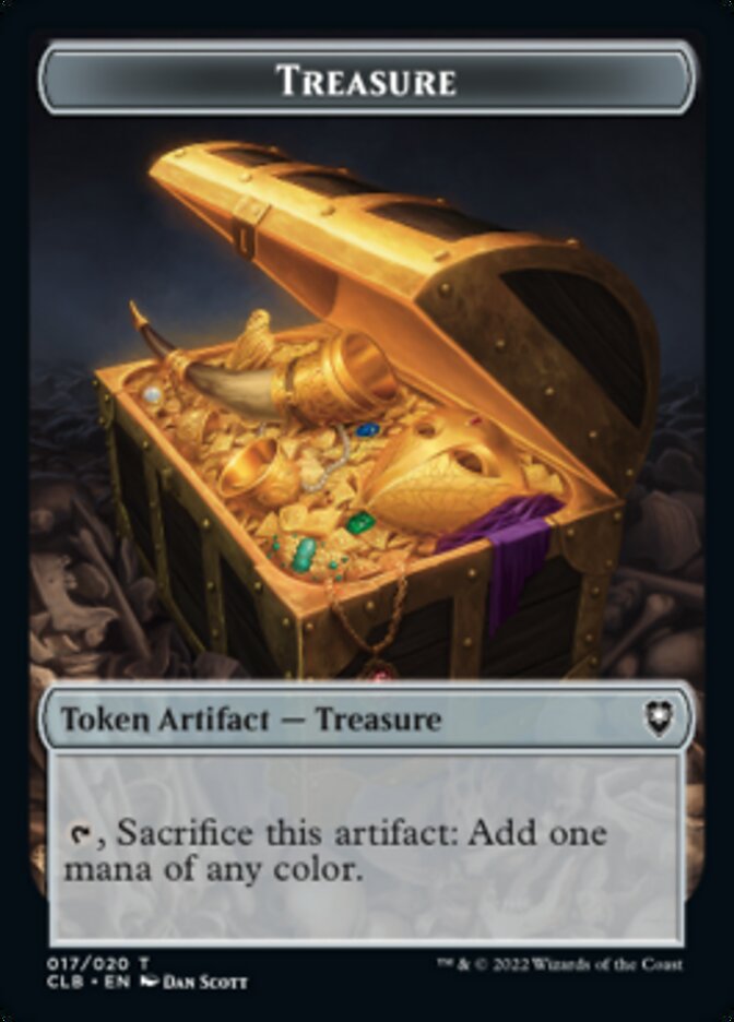 Treasure // Skeleton Double-Sided Token [Commander Legends: Battle for Baldur's Gate Tokens] | Odin's Place
