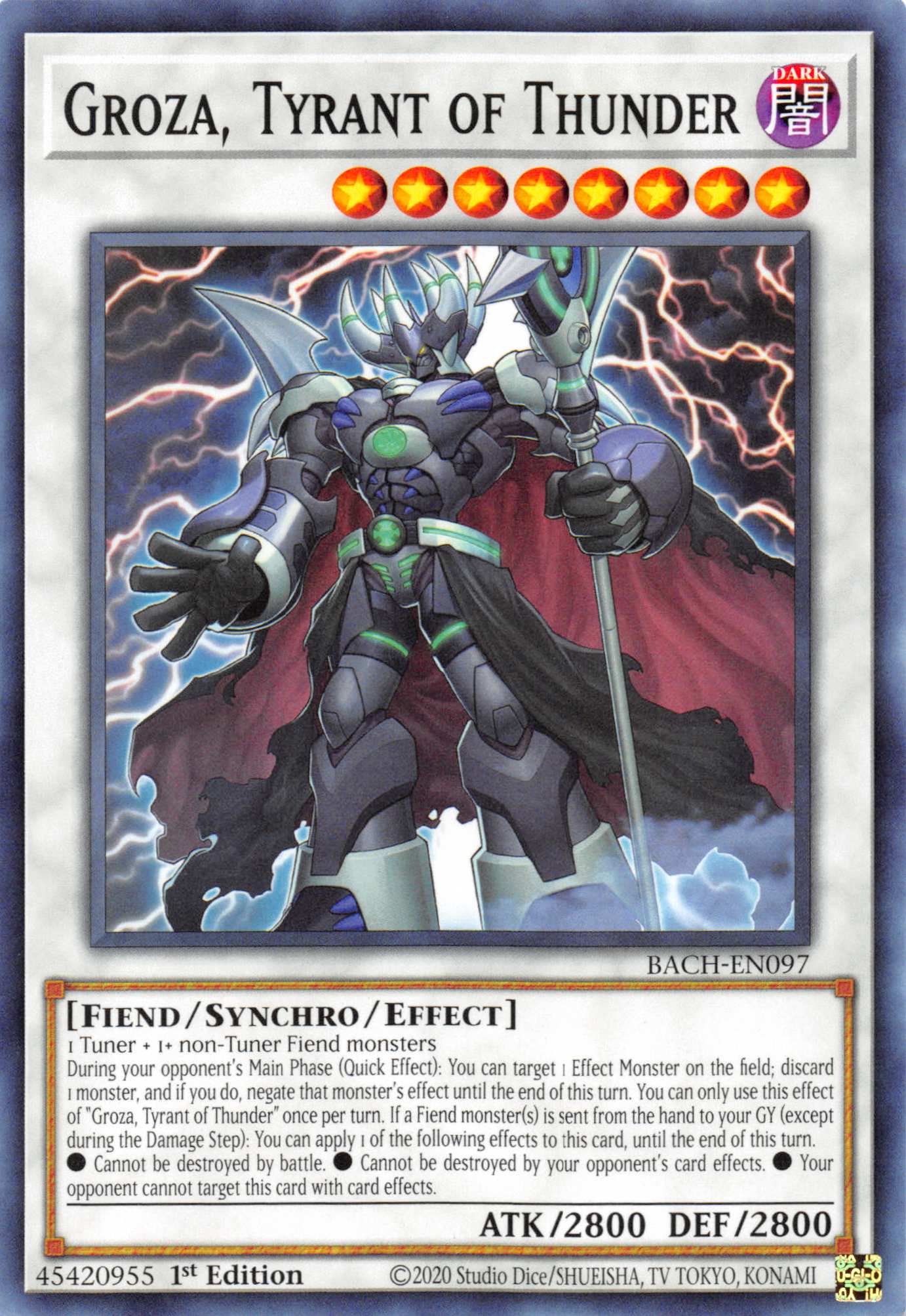 Groza, Tyrant of Thunder [BACH-EN097] Common | Odin's Place