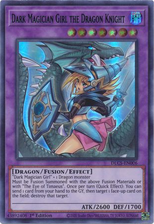 Dark Magician Girl the Dragon Knight (Alternate Art) (Blue) [DLCS-EN006] Ultra Rare | Odin's Place